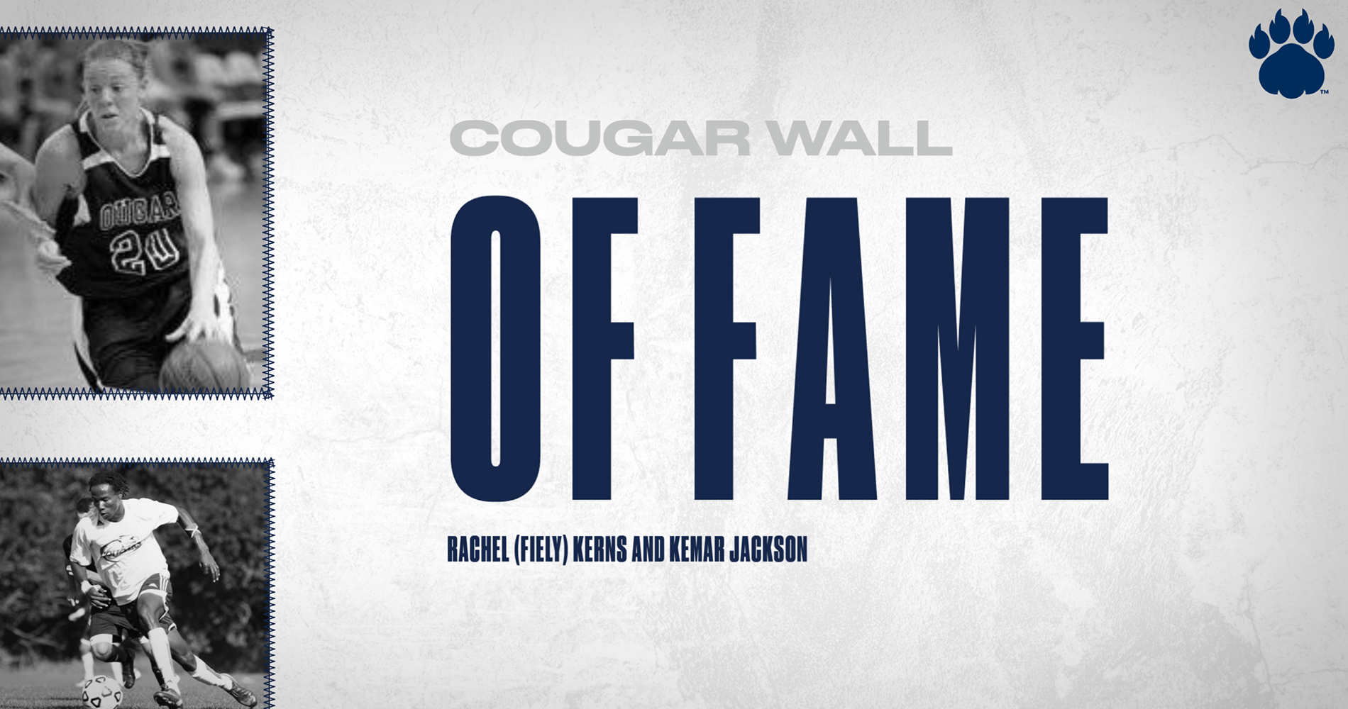 Kemar Jackson and Rachel (Fiely) Kerns to Be Inducted into Cougar Wall of Fame