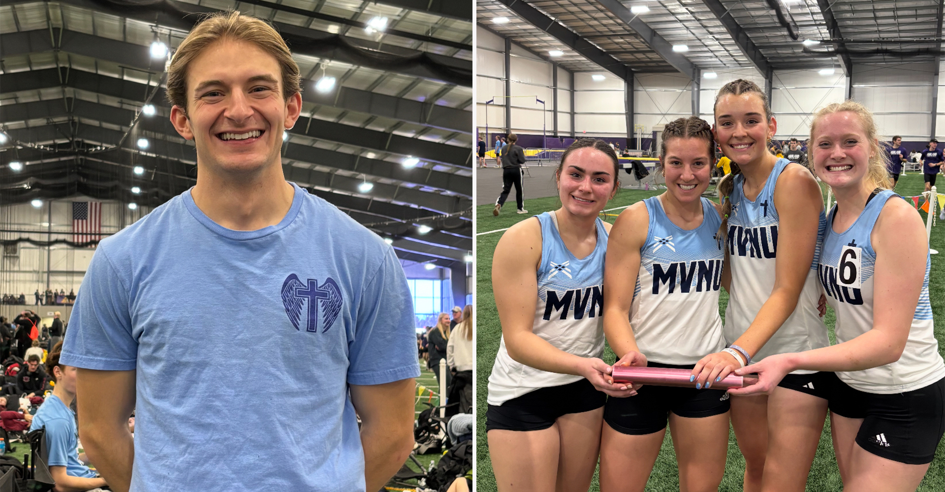 Hodkinson Hits NAIA Standard, Multiple School Records Broken in Indoor Opener