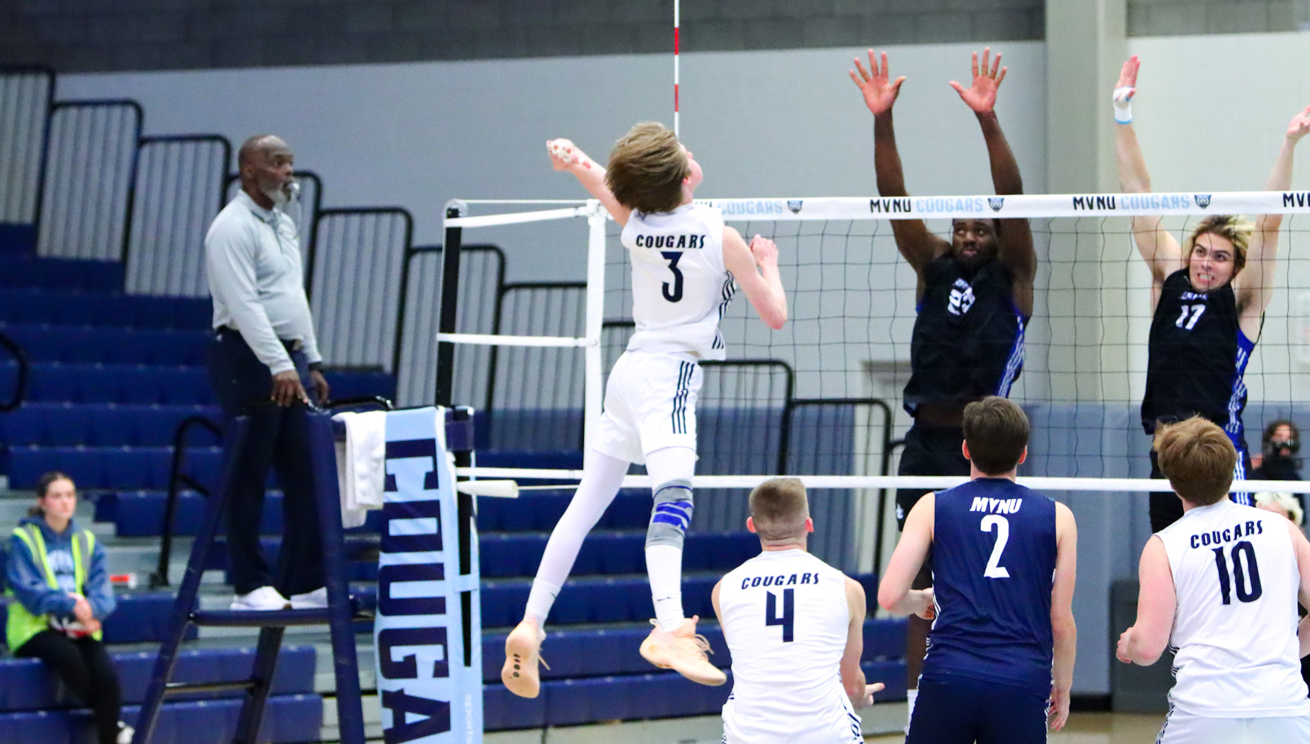 Pilots Sweep Cougars in Ariel