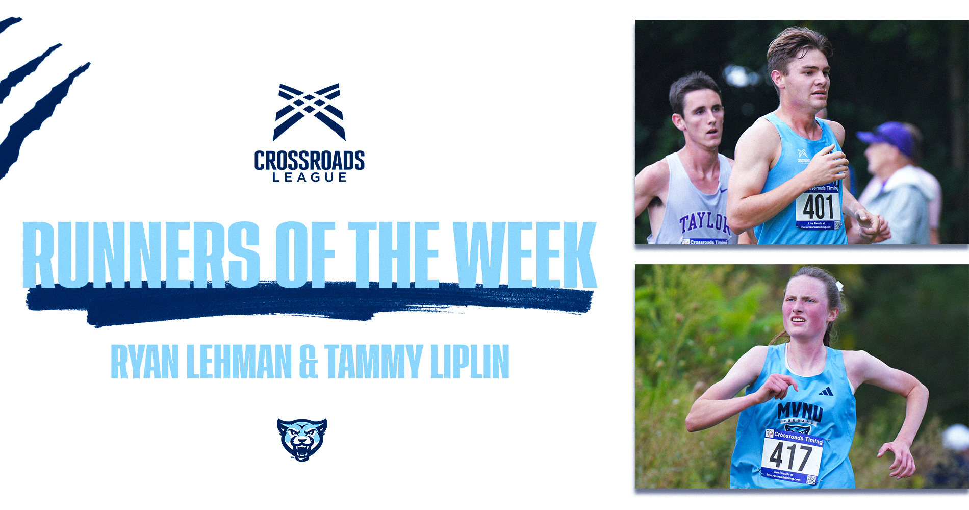 Lehman and Liplin Win Runner of the Week Honors from Crossroads League