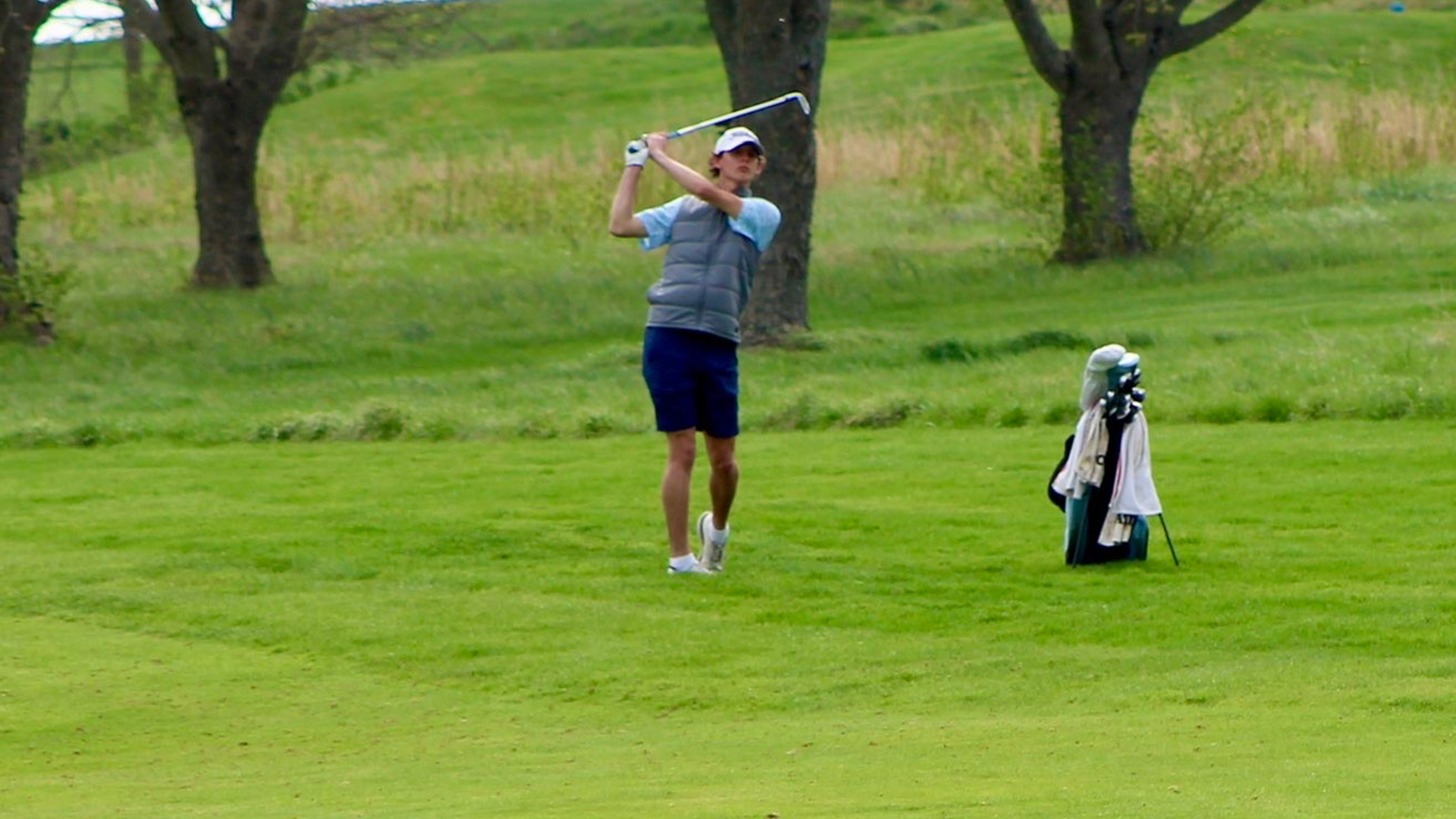 Will Streby swinging his club in the team's tournament
