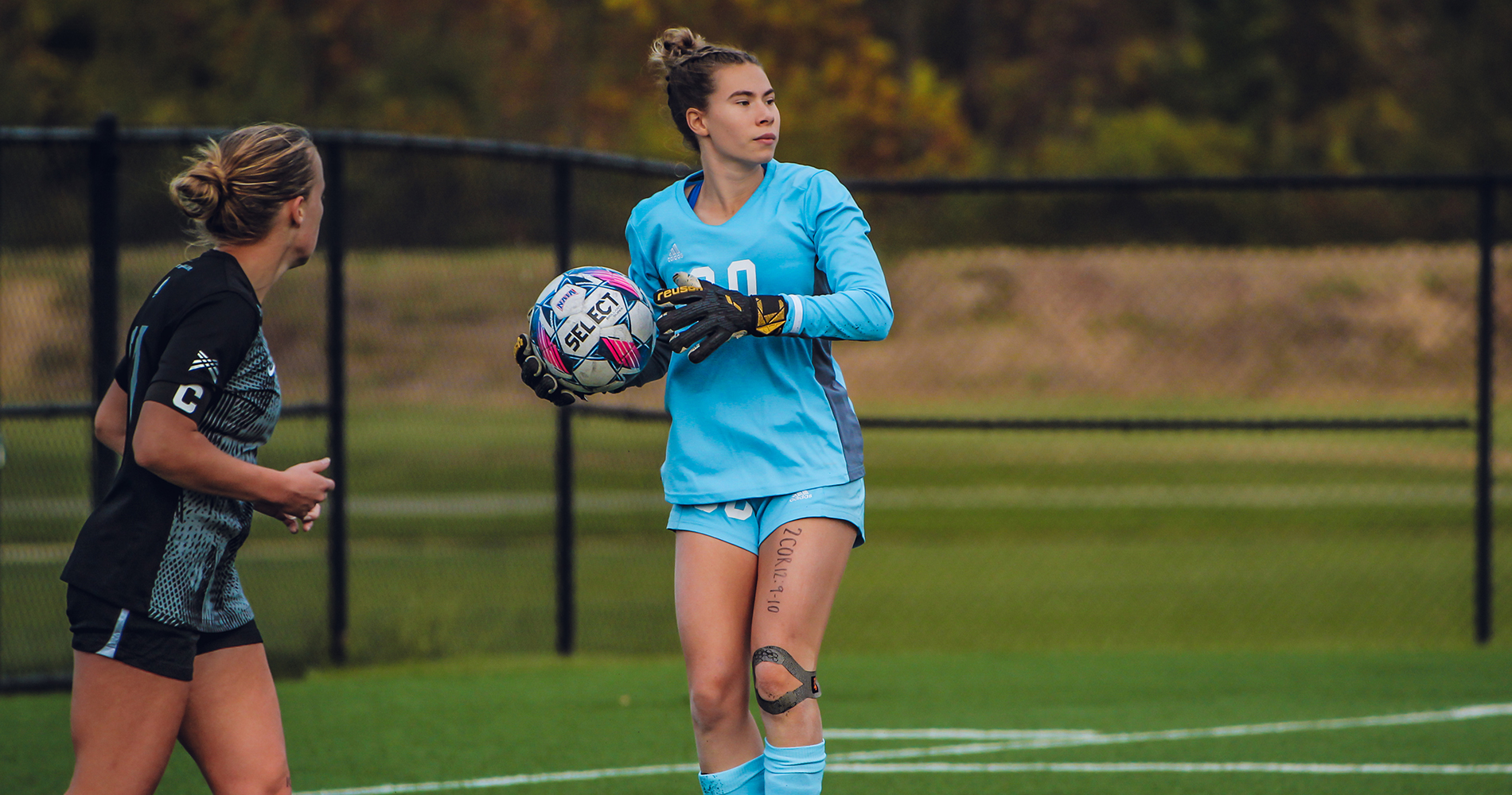 Miller Reaches 400 Career Saves on Senior Day